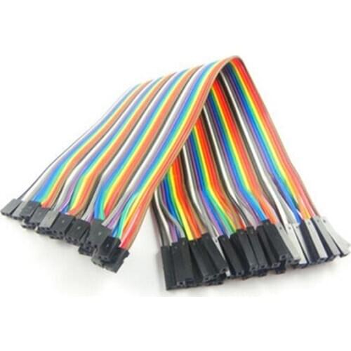 40pcs in Row 40P Dupont Cable 20cm 2mm switch 2.54mm 2P-1P wire NEW