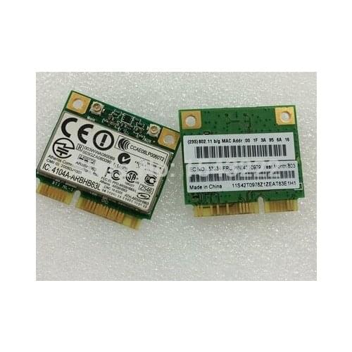 Atheros AR5007EG AR2425 AR5BHB63 Half Mini PCI-e Wireless WLAN Card FRU:42T0979 43Y6511 for IBM SL300.T400.W500.R500.X200