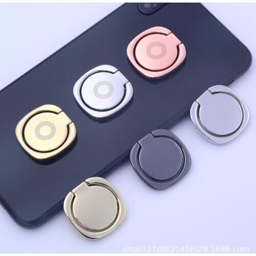 Car Mounted Suction Magnet Rings Buckle 360 du Rotating Mobile Phone Metal Ring Support Rings Stand Lazy Mobile Phone Holder Zin