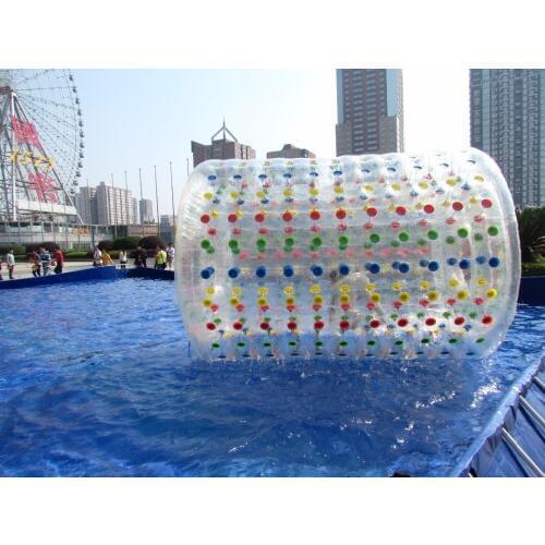 Tpu Colorful Inflatable Water Walking Ball Water Play Equipment Water Roller Ball Aqua Rolling Ball Roller Wheel customized logo