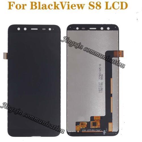 5.7-inch original display for BlackView S8 LCD + touch screen digitizer components for blackView s8 LCD screen repair parts