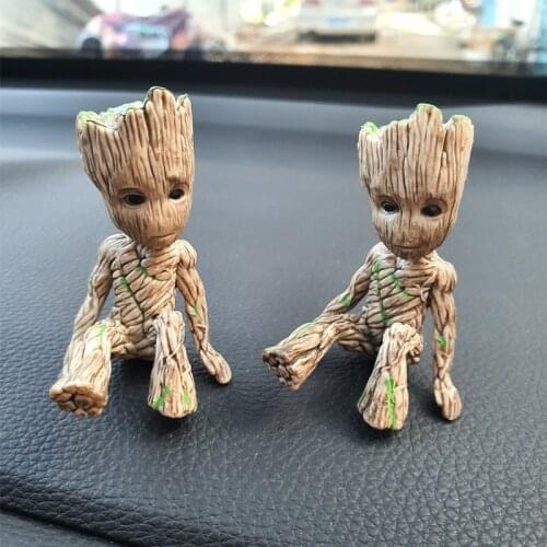 Disney plus Guardians Of The Galaxy Tree Man 6CM Groot Action Toy Figure Doll Model Cartoon Avengers Mini Groot Toys Kids Gifts
