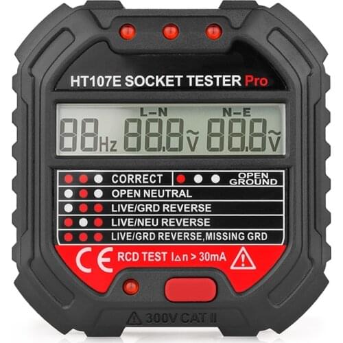 10pcs/Lot UK/US/EU Power Earth Leakage Electrical Plug Tester Electroscope Socket Tester Electroscope Socket Outlet Tester