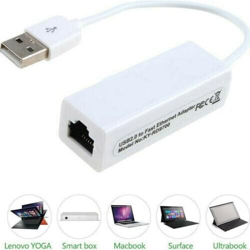 ​ Ethernet RJ45 to USB2.0 10/100Mbps Network LAN Adapter Card Cable Dongle Supports Full Duplex Flow Control (IEEE802.3X)