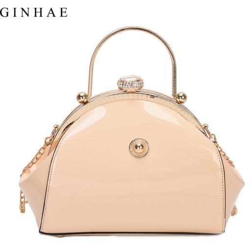 GINHAE Women's Patent Clutches