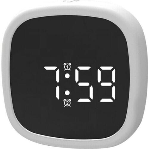 HOT Digital Alarm Clock LED Display Silicone Voice-activated Desk Clock Four Brightness Modes NDS66