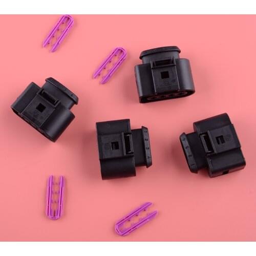 4B0973724 Car Ignition Coil Connector Repair Kit Wiring Harness Plug Fit For Audi A1 A2 A3 A4 A6 A8 Q7 VW Beetle Eos
