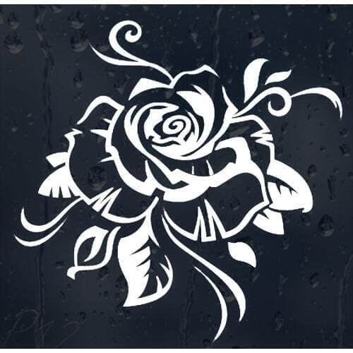Beautiful Flower Rose For Girls Womans Car Or Laptop Or Wall Decal Vinyl Sticker