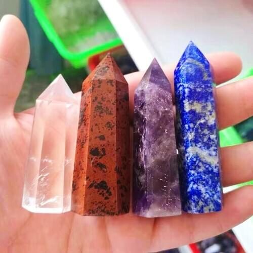 Quartz crystals wand point natural stones and minerals varita cristal cristaux spiritual meditation reiki healing arredo casa