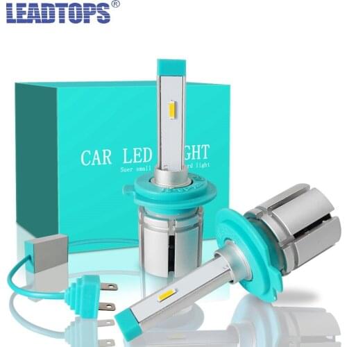LEADTOPS 2PCS Car LED Headight H4 H7 H1 H11 H27 9005 HB3 9006 HB4 880881 H8 H9 LED bulb car fog lights 6500K 12000LM 12V 72W CE
