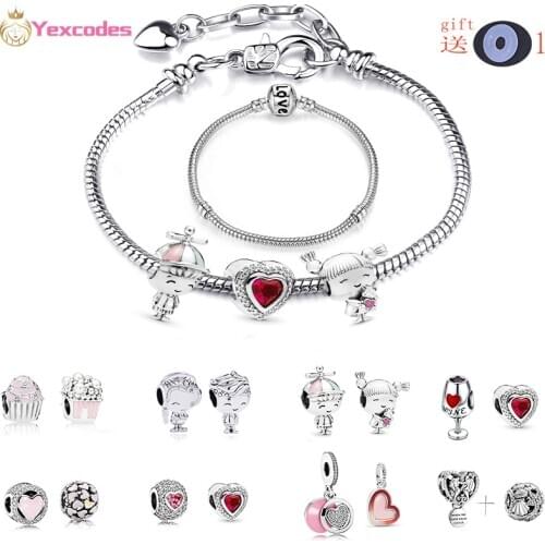 Love Logo Silver-plated Snake Bone Chain,DIY Charm Men Women Childrens Bracelet Necklace,For Making Branded Jewelry Gifts