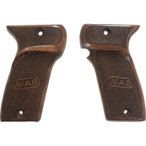 MAB Model D 7.65mm MAB Writing Laser Cut Wooden Grip Mod2