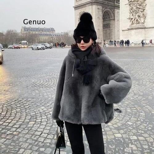 Fur Coat Teddy Jacket Solid Slim Winter Coat Women Jacket Women Overcoat Female Plush Jacket Fashion Female Coat Winter Mink Fur
