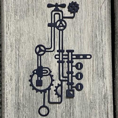 ArtScrap Steampunk mechanism Metal Cutting Dies Stencils For Scrapbooking Card Decorative Craft Embossing Die Cuts | Art: 432