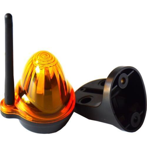 Wide voltage LED flashing alarm lamp light blinker strobe for automatic swing sliding garage gate opener(no sound)