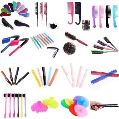 Washable Folding Hair Straightener Comb DIY Salon Hairdressing Brush Heat Resistant Anti-static Hairbrush Styling Tool