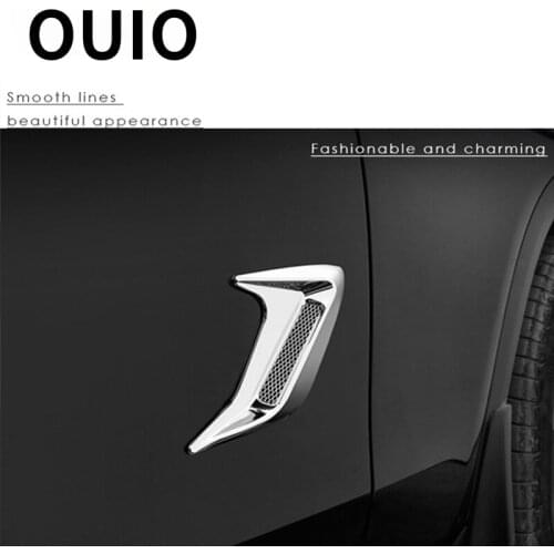 1PC Car Hood Side Vents Stickers Shark Gills Styling Accessory For Fiat Punto Volkswagen VW Polo Passat B7 B8 Golf 5 6 7 Tiguan