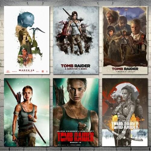 Tomb Raider Lara Croft Game Art Silk Poster Print Living Room Wall Decoration