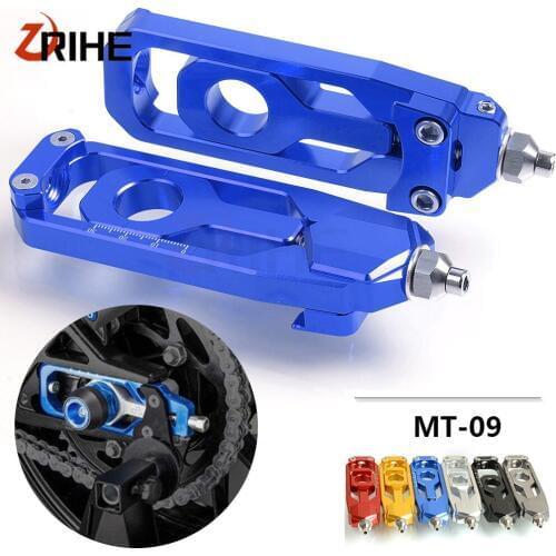 Motorcycle CNC Rear Axle Spindle Chain Adjuster Block Tensioners For Yamaha MT-09 MT09 FZ09 FJ09 Tracer 2013-2017 2016 2015 2014