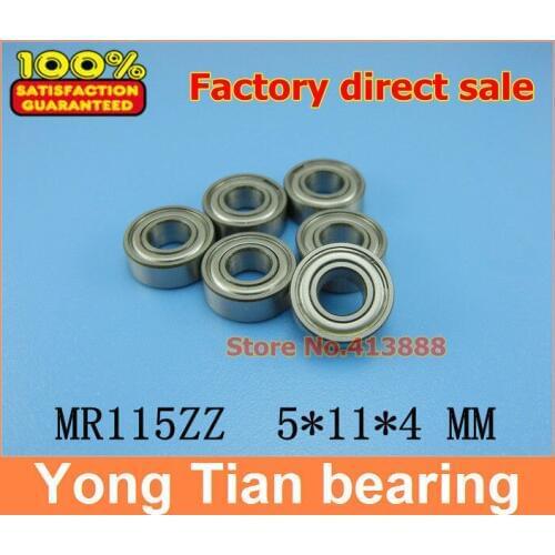NBZH (1pcs) High quality miniature stainless steel deep groove ball bearing (stainless steel 440C material) SMR115ZZ 5*11*4 mm
