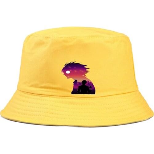 Death Note print Bucket Hat men Cotton Fishing Hunting Cap Outdoor Beach Fisherman Panama Womens Bucket Hat