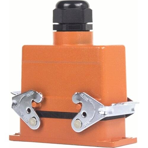 Rectangular Heavy Duty Connector HDC-HE- 16/24 Pins Aviation Industrial Plug Socket Current 16A Water-Proof IP65 for Hot Runner