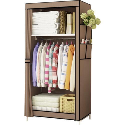 Minimalist Cloth Wardrobe Student Dormitory Single Small Fabric Wardrobe Folding Clothing Storage Cabinet Home Furniture Closet
