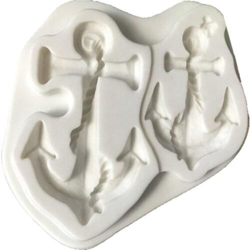 Fondant Silicone Mold Anchors Mold for Cake Chocolate Cookie Ice Baking Decoration Supplies Polymer Clay DIY Craft Favor