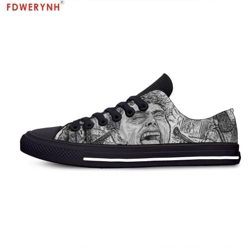 Mens Casual Shoes Greta Van Fleet Board Lace-Up Canvas Round Cross Strap Ladies Casual Man Shoes Comfortable