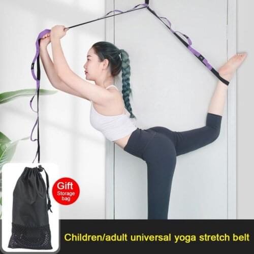 Yoga Stretch Strap Aerial Yoga Anti-Gravity Rope With Grip Loops Fitness Gym Exercise Rope Waist Leg Resistance Bands
