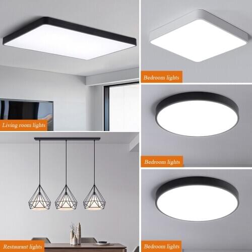 Ultra-thin led ceiling lamp square round Nordic bedroom lamp modern minimalist living room dining room study balcony aisle lamp