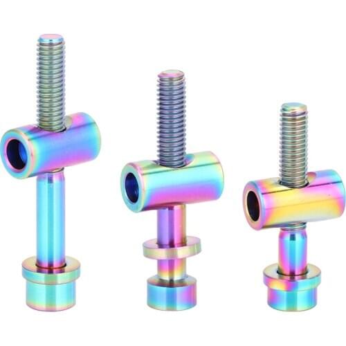 M5x30/35/40mm Bicycle Seatpost Titanium Alloy Fixed Bolt Round Head Screw Bike Seat Bicycle Accessories