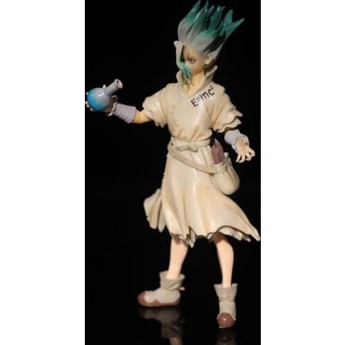 Vogue Comic Anime Dr Stone Science Boy Ishigami Senkuu Figure Model Toys Gift 20cm