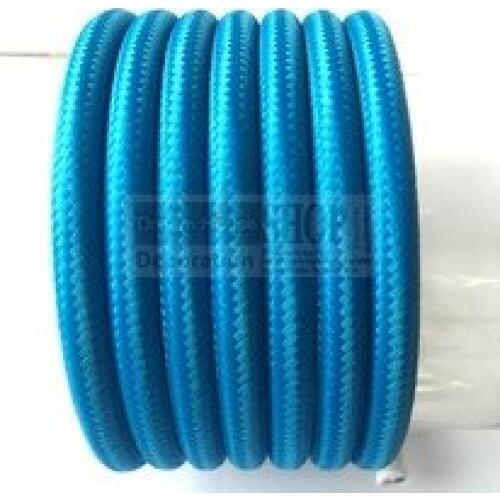 Outlet 100meters/set blue Color 2X 0.75mm2 Textile Electrical Wire Wire Fabric Covered Electrical Power Cord Wire Cable
