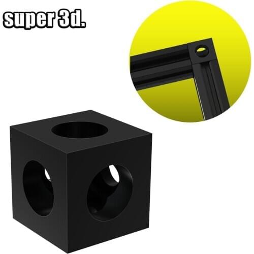 3D Printer Parts 2020 Aluminum Block Three Way V-slot Connector Cube wheel corner for connecting aluminum profile three sides