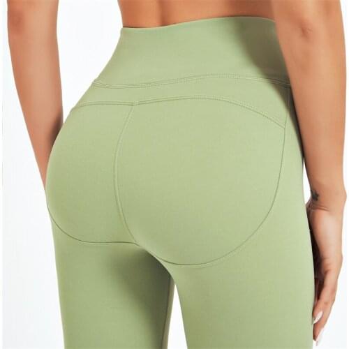 Ladies Soft Leggings Stretch Yoga Pants Knitted Fitness Leggings Breathable Gym Pants High Waist Leggings Outdoor Exercise Pants