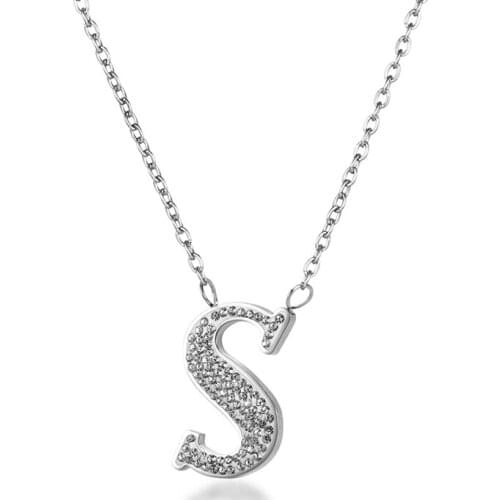 Gold Chain S Zircon Pendant Choker Necklace Women Statement Collares Party Fashion Jewelry Gift