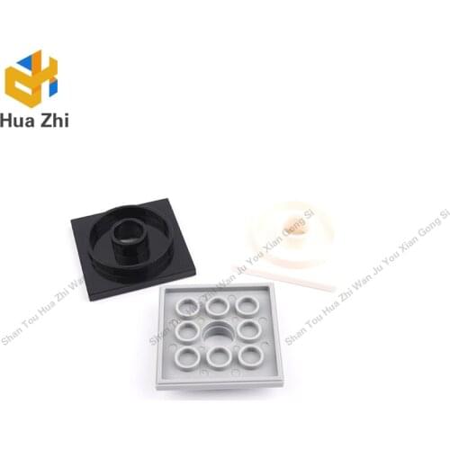 Building Blocks Parts 3403 10PCS Turntable 4 x 4 Square Base LEGOING MOCS Education