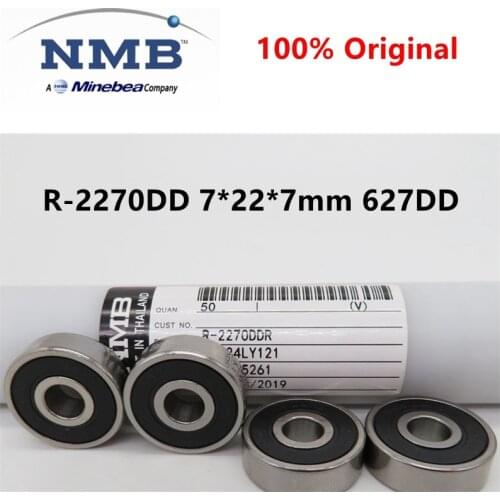 20pcs/100pcs original NMB Minebea high speed bearing R-2270DD 7*22*7mm 627DD 627-2RS precision miniature ball bearings