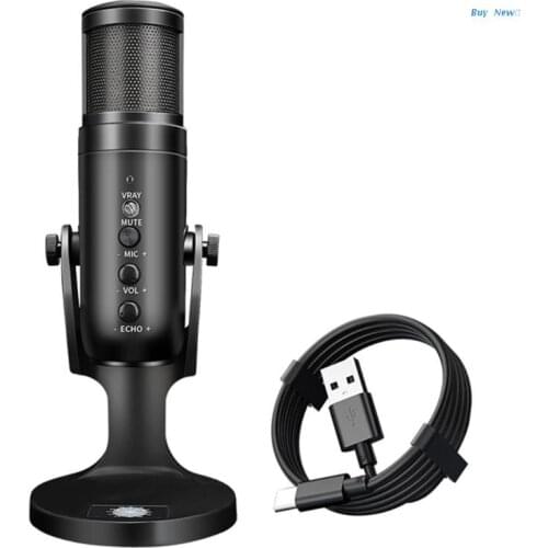 20CE High-sensitivity Mini Condenser Microphone RGB Color Light Condenser Microphone