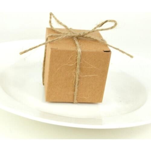 5x5x5cm Kraft Gift Box with string,Party Candy Boxes DIY Paper Packing Box Valentines Day Chocolate box Jewelry/Cosmetics boxes