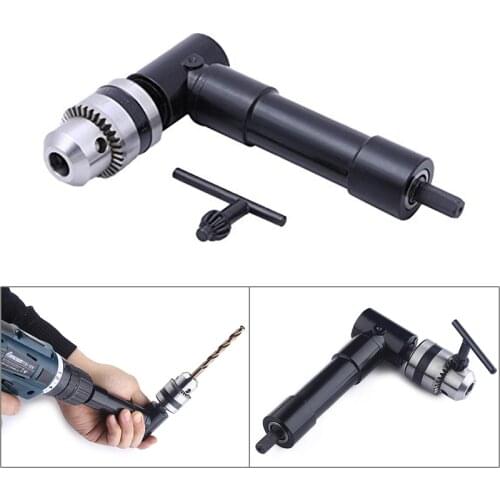 90 Degree Right Angle Electric drill Adapter 8 mm Hex Shank Drill Chuck Extension Accessory