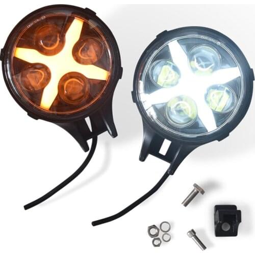 Retro motorcycle modified universal personality X super bright headlight headlights headlights daytime running lights far and ne