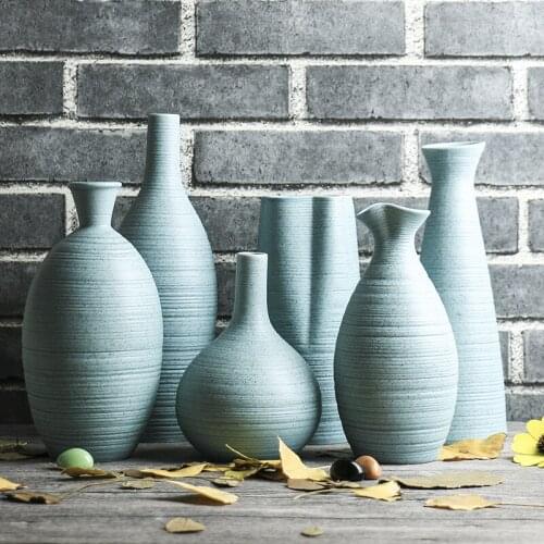 Nordic ceramic large vase floral flower arrangement flowers modern minimalist home decoration home decoration Morandi creative