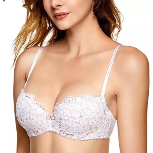 Plus Size Bra Big Cup For Big Breasted Women Fat Full Coverage Thin Wire Free Back Closure Plaid Soft Bra Big Size Wholesale Lot