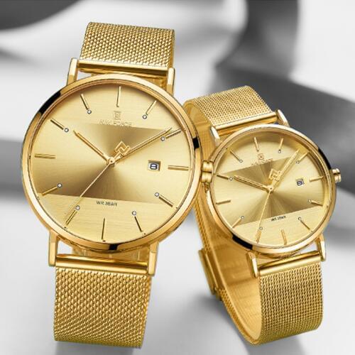 Watches NAVIFORCE Luxury Brand Watches Quartz Simple Men Women Watch Waterproof Men‘s Ladies Couple Clock Set Relogio Masculino