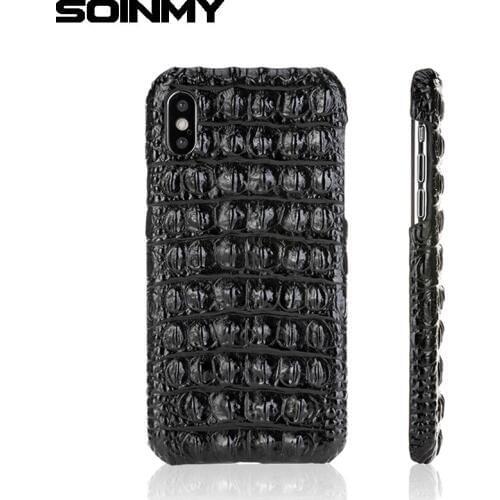 Genuine Leather mobile phone Accessories for iphone XS MAX XR XS X luxury phone case for iphone 6 6s 7 8 plus back cover coque