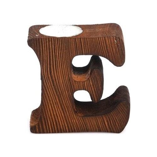 Pony Bed Wood Decorative Letter E candle holder candle and candlestick свеча и подсвечник vela y candelero