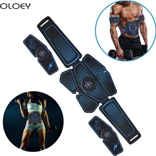 Electrostimulation Abdominal Muscle Stimulator EMS Abs Home Gym Hip Trainer Muscles Toner USB Charged Exercise Fitness Equipment
