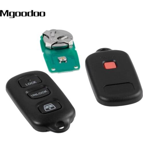 3 + 1 Panic Buttons Remote Car Key Fob HYQ12BBX For Toyota 4Runner 4-Runner Sequoia 2001-2008 315MHz Auto Replacement Key Shell